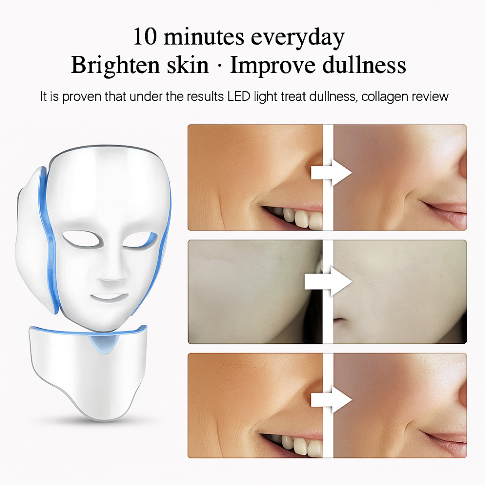 Red LIght Therapy Face And Neck Mask